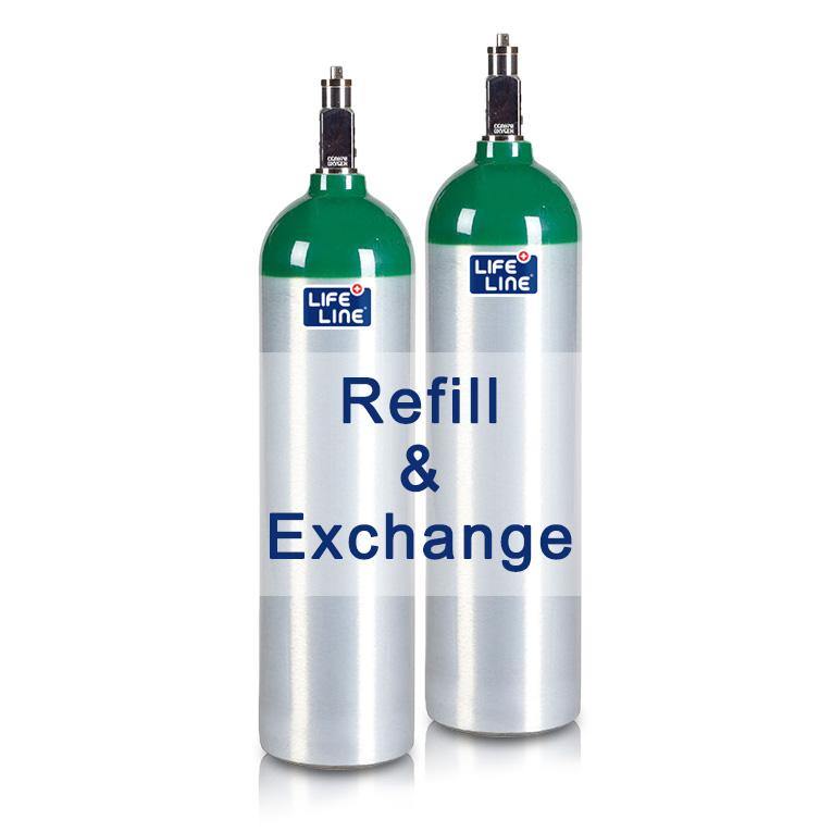 Oxygen Cylinder 415L Luxfer (Refill & Exchange) - Lifeline Corporation