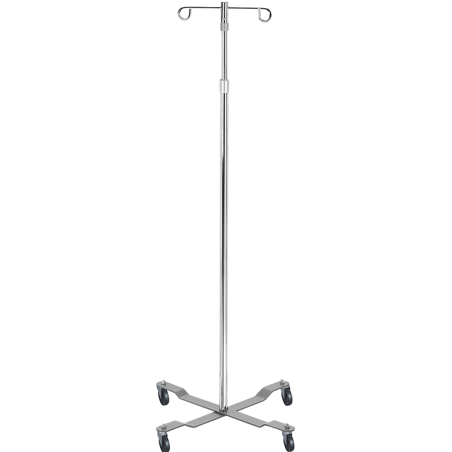 Mobile IV Pole with 2 Hooks