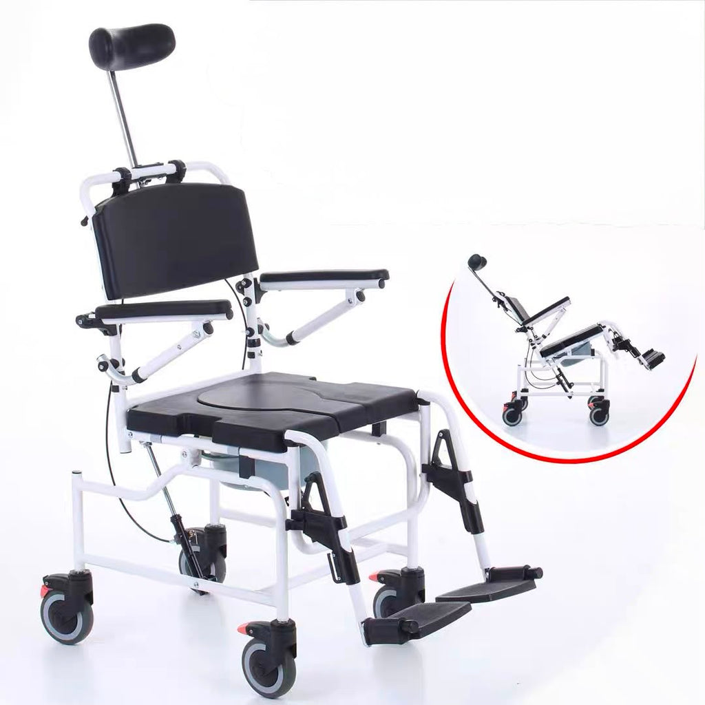 Tilt-In-Space Commode Chair