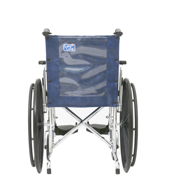 Chrome Detachable Wheelchair with Safety Belt