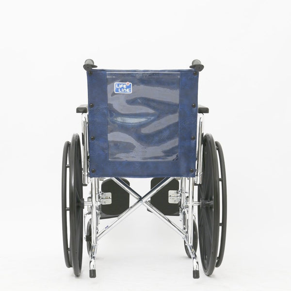 Chrome Elevating Wheelchair with Safety Belt