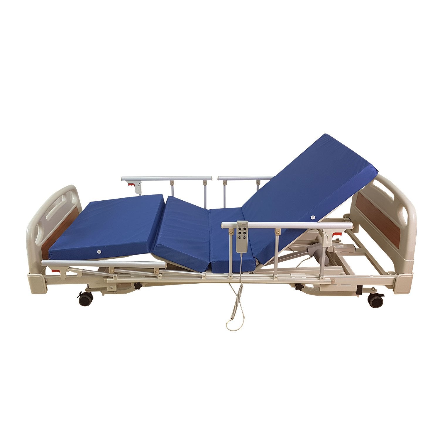 Electric Low Hospital Bed with 4 Side Rails – Lifeline Corporation