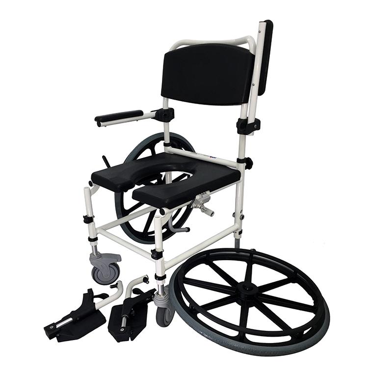 Aluminium Self Propelled Padded Commode – Lifeline Corporation