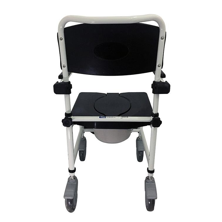 Aluminium Height Adjustable Padded Commode – Lifeline Corporation