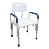 Height Adjustable Shower Chair with Arm Rest - Lifeline Corporation