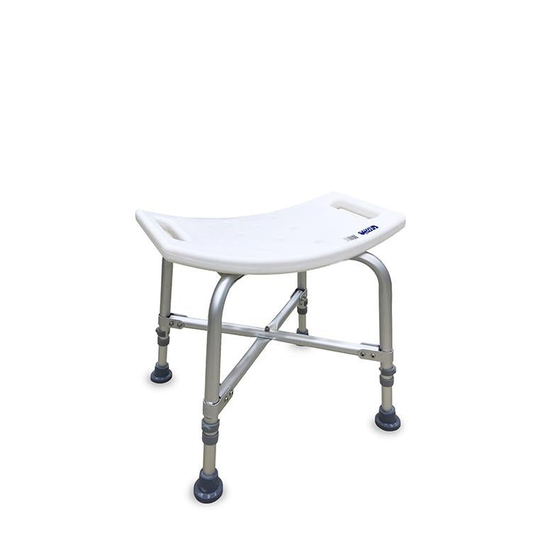 Adjustable shower discount chair with back