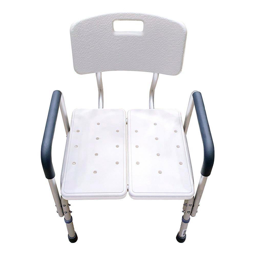 Height Adjustable Shower Chair with Arm Rest Lifeline Corporation