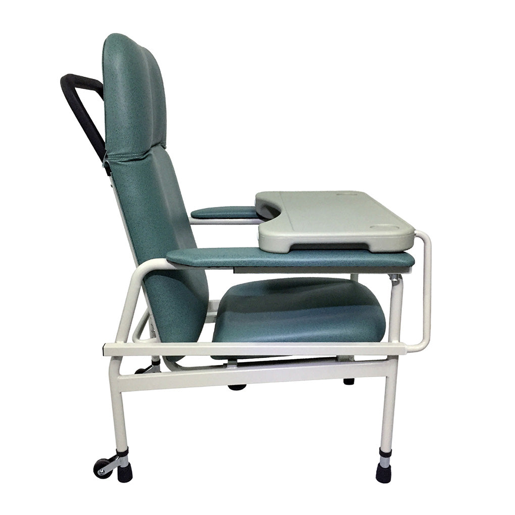 Height Adjustable Stationary Geriatric Chair with Tray Lifeline